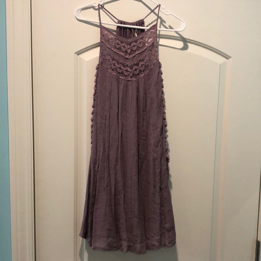 Purple Tassel Dress